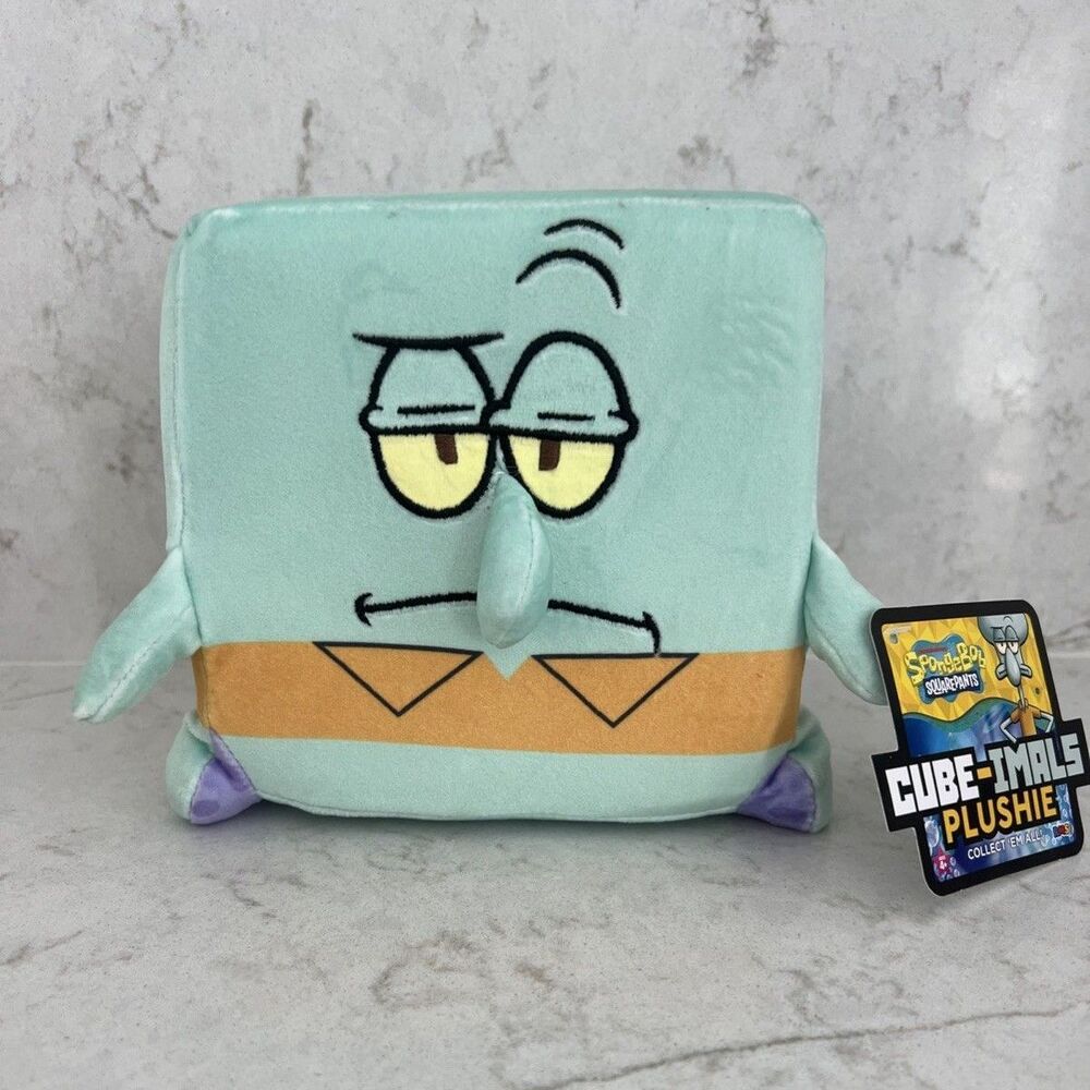 SpongeBob SquarePants RMS Cube-Imals Slow Rise Squishy/ Plushie 6’ Cube- squidwa